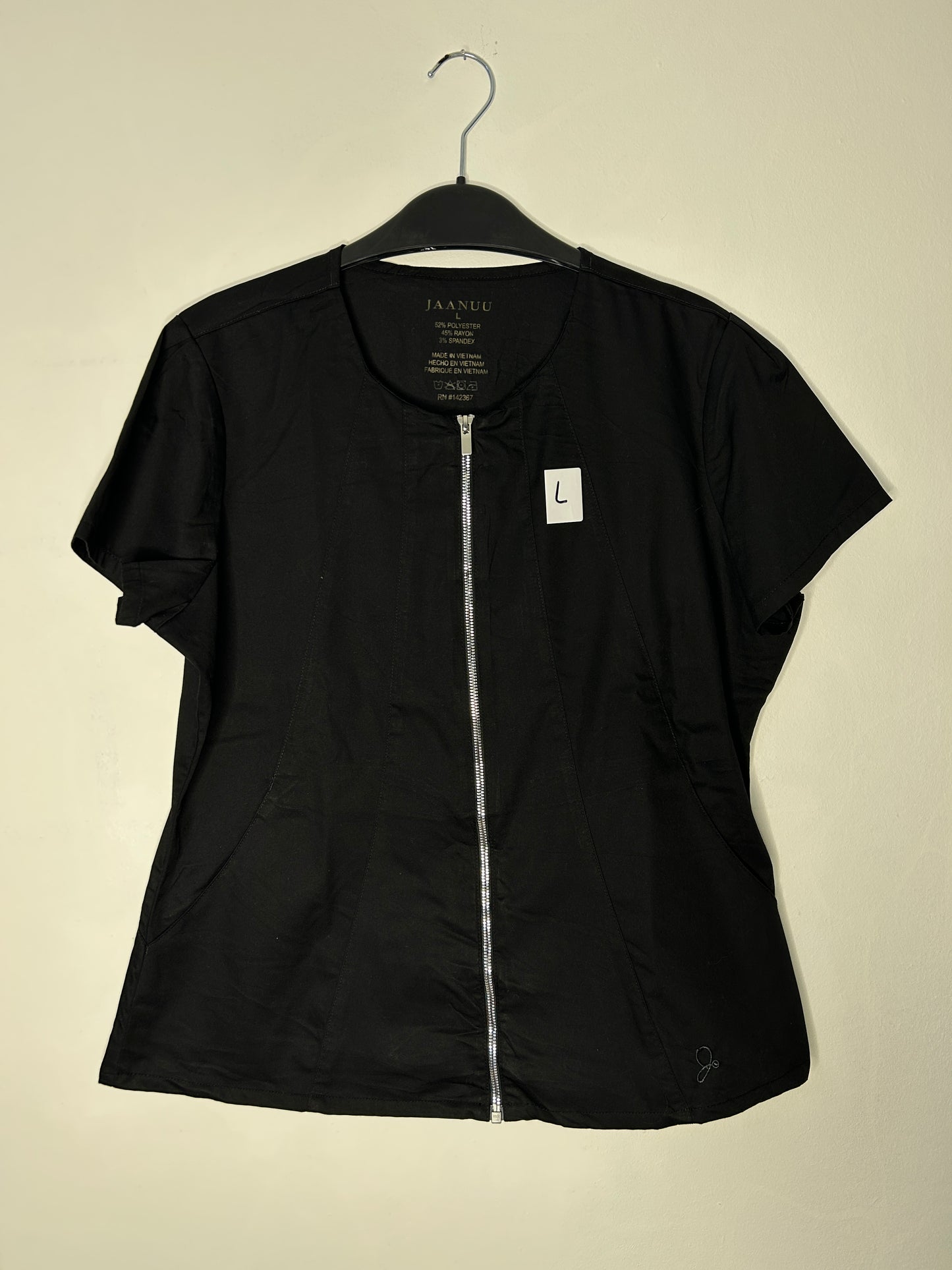 Delantal negro talla L