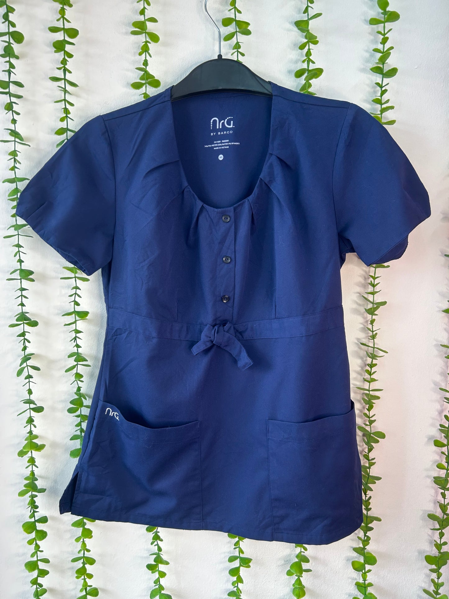 Delantal azul marino talla XS