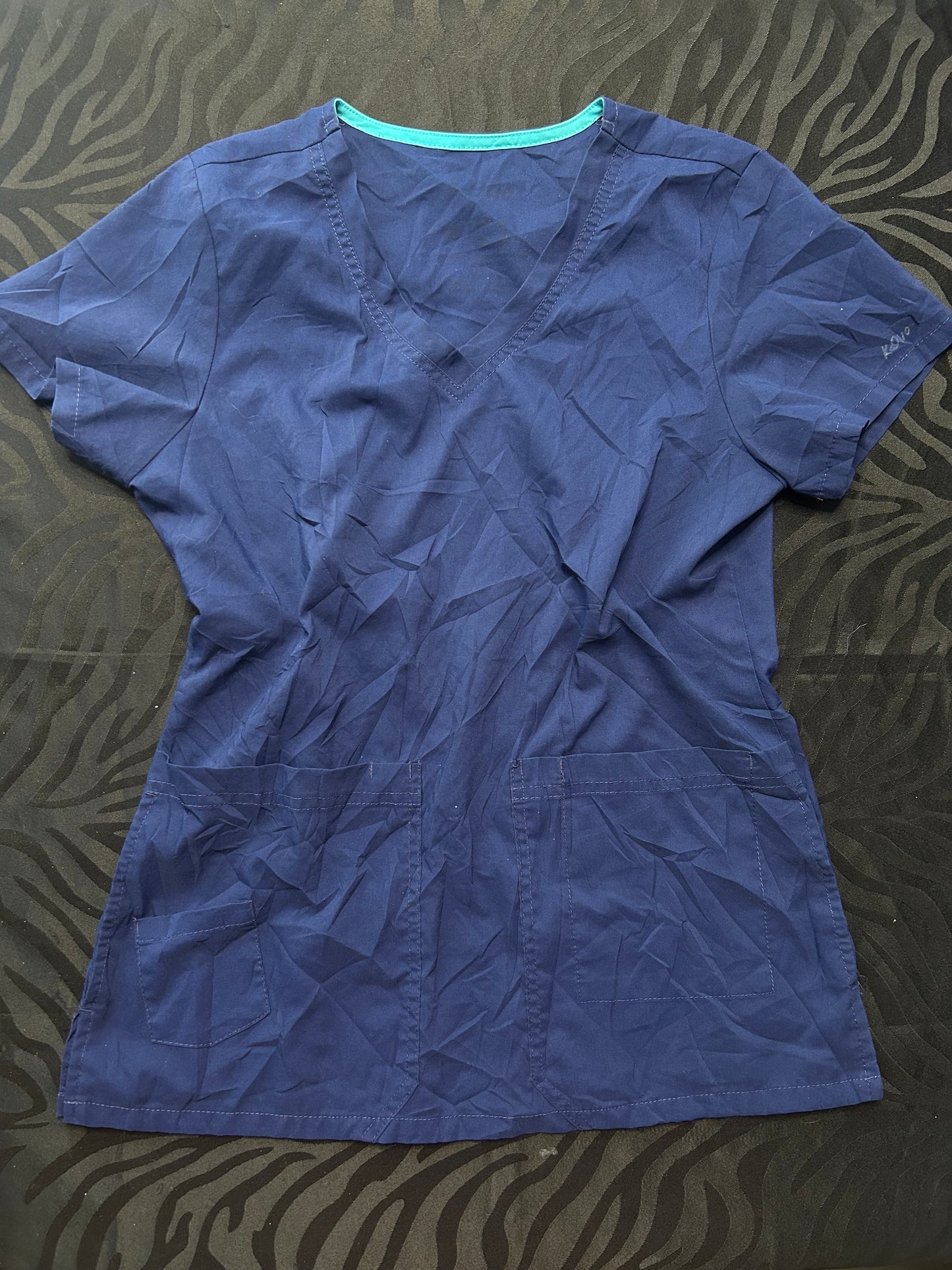 Delantal azul marino talla XS