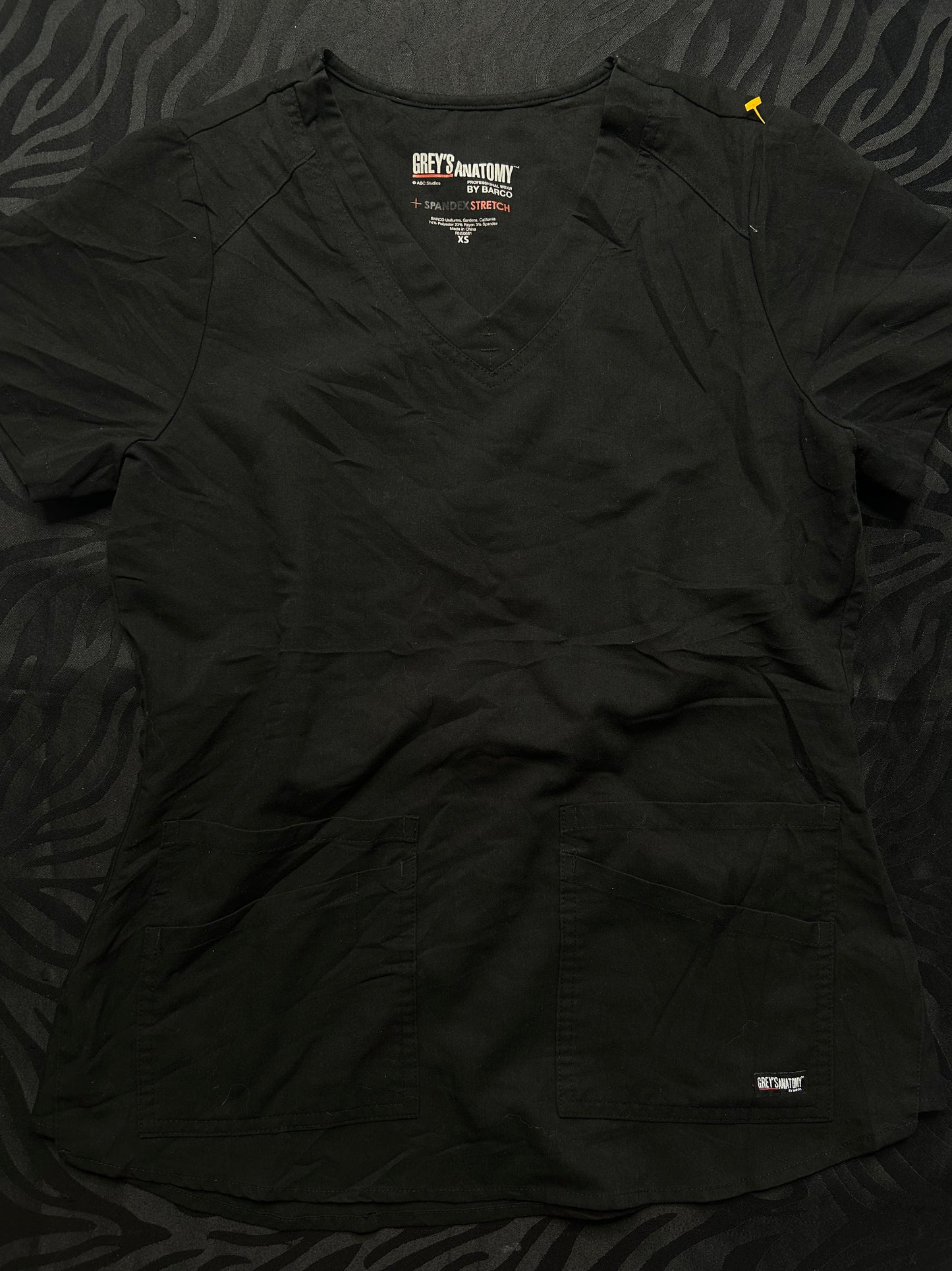Delantal negro greys anatomy talla XS