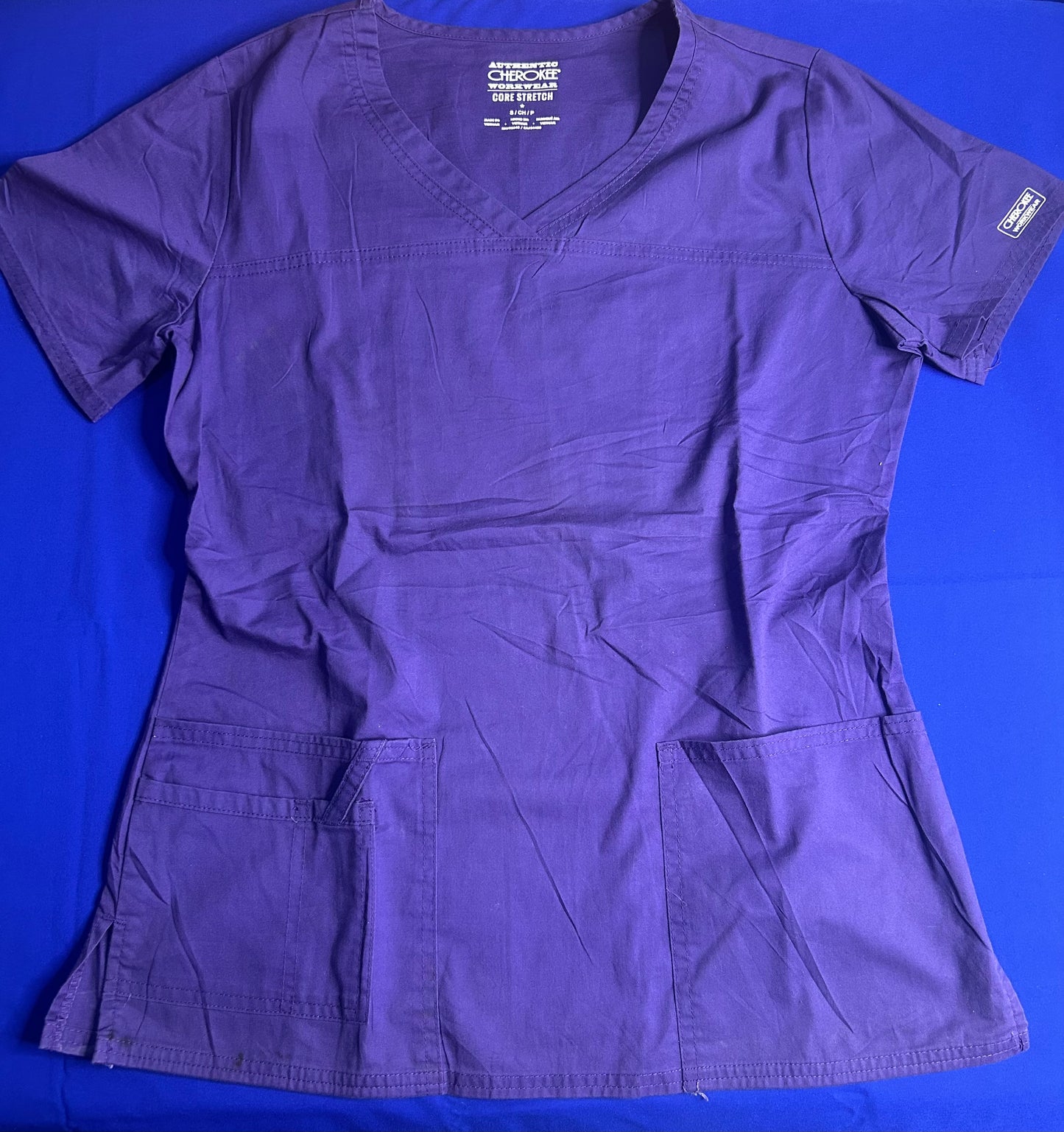 Delantal morado cherokee talla S