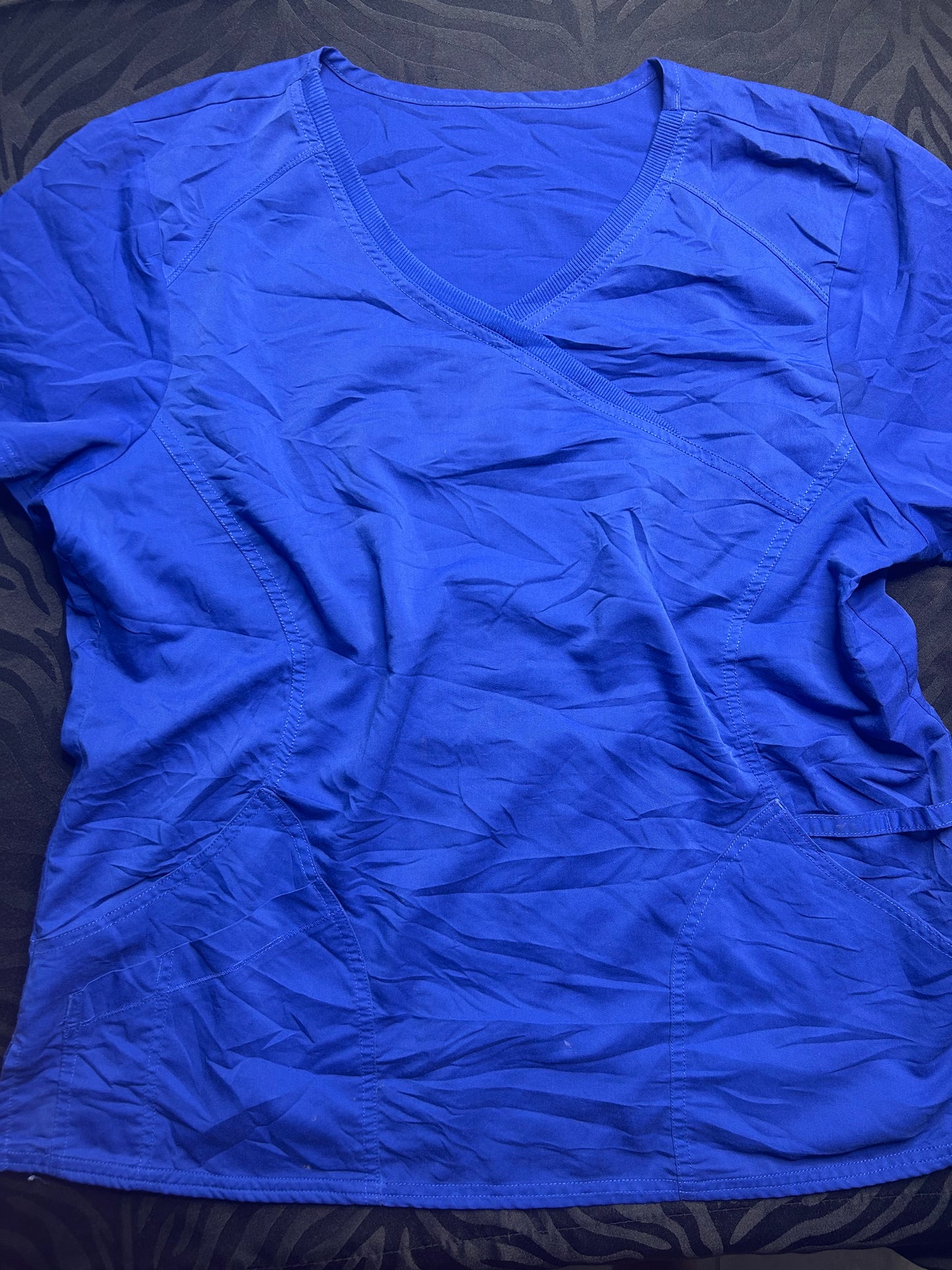 Delantal azul rey talla XL