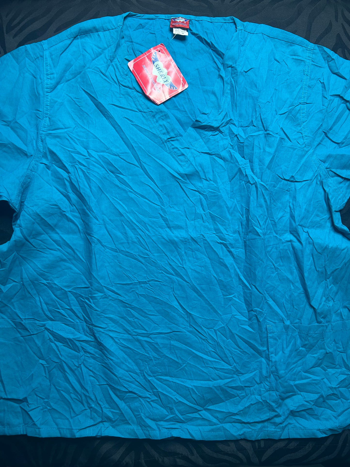 Delantal turquesa talla XXL