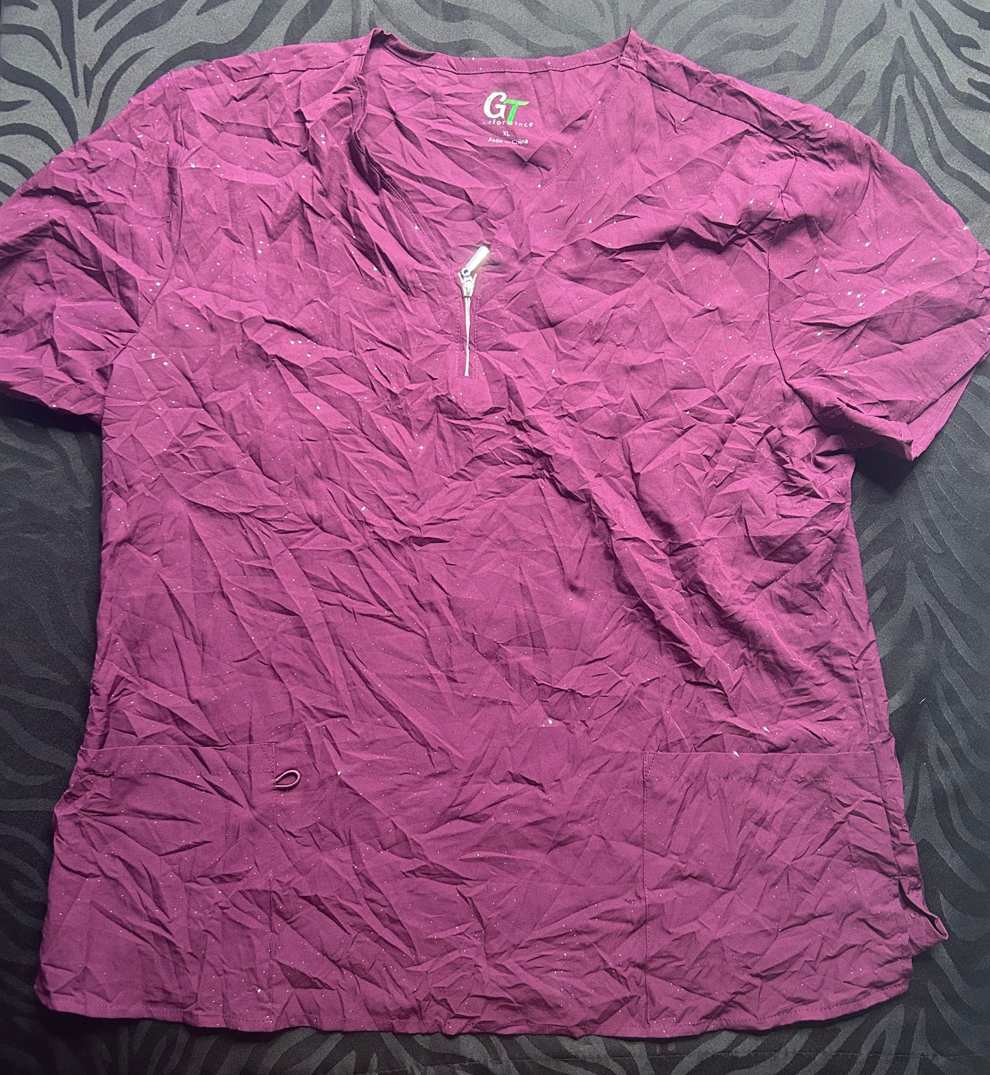 Delantal con brillos talla XL