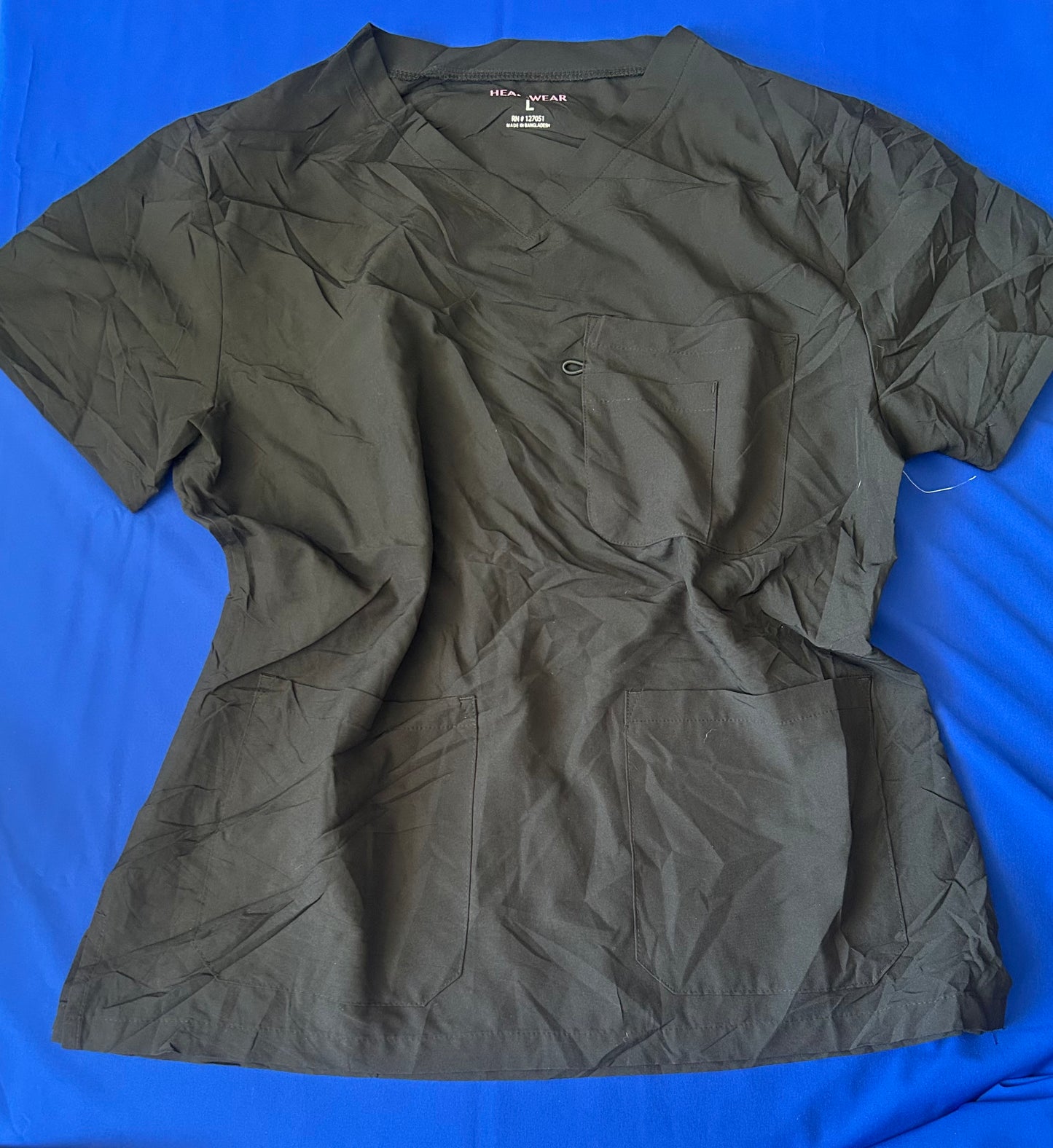 Delantal negro talla L