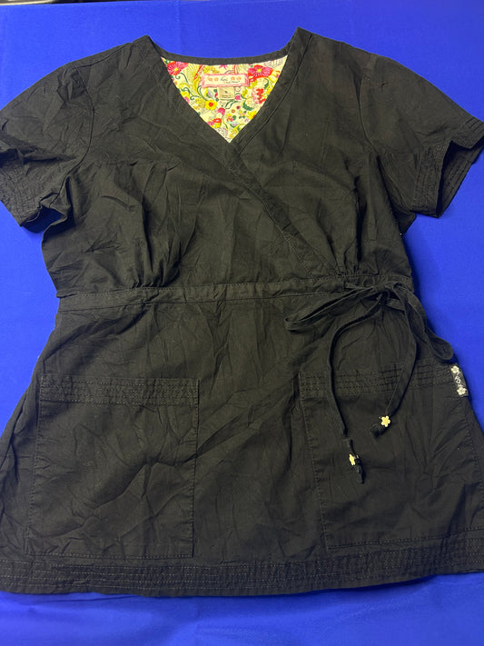 Delantal negro koi talla S