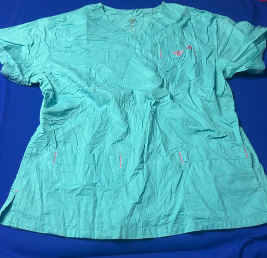 Delantal turquesa talla S