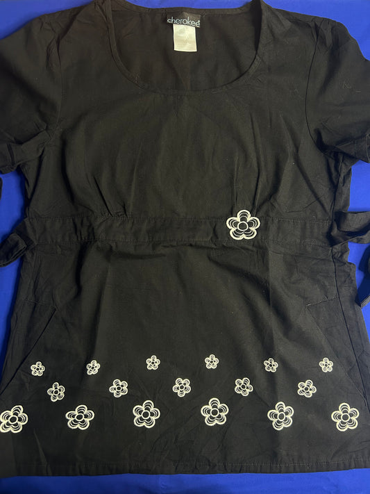 Delantal negro talla S