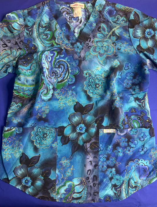 Delantal azul rey talla S