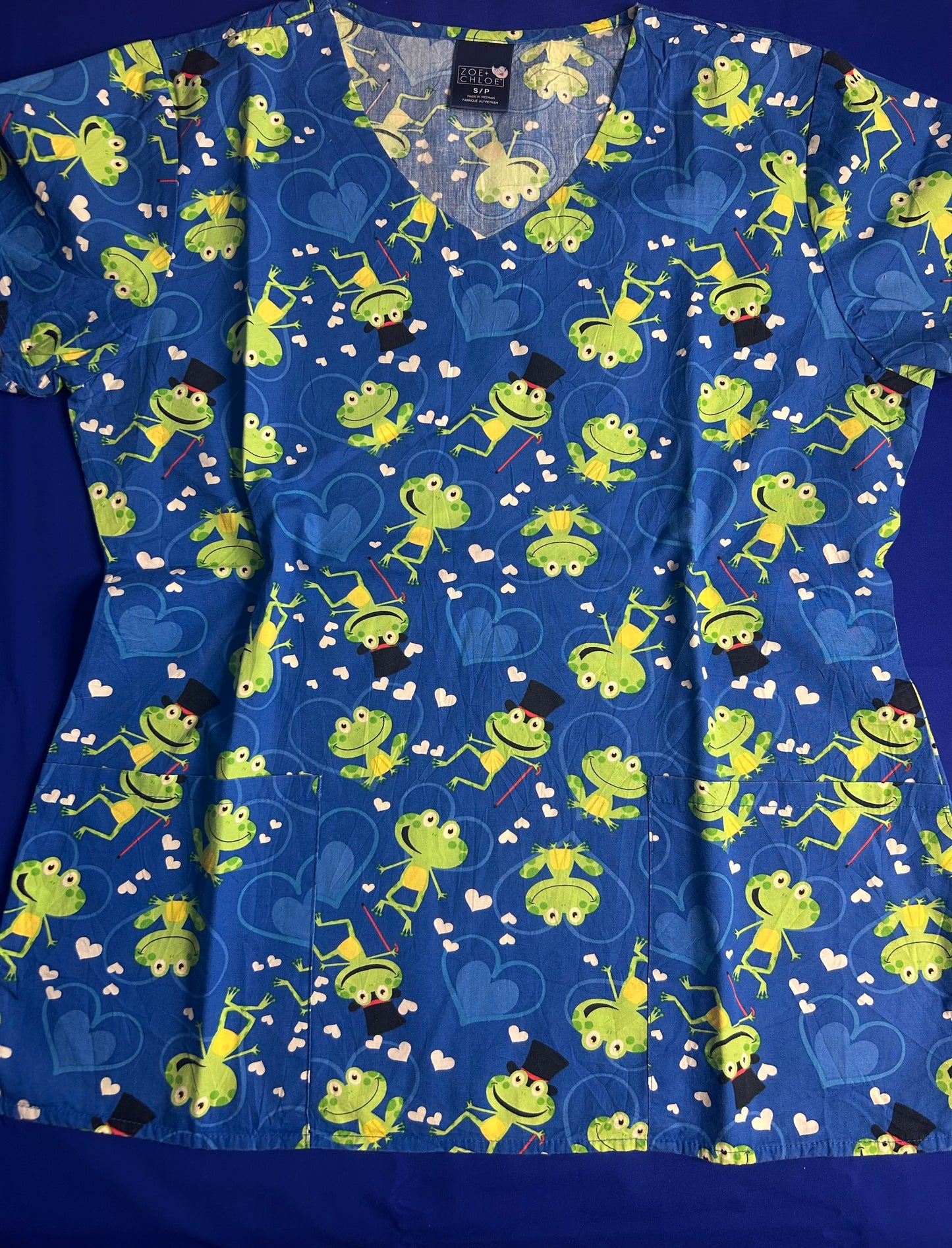 Delantal azul rey talla S