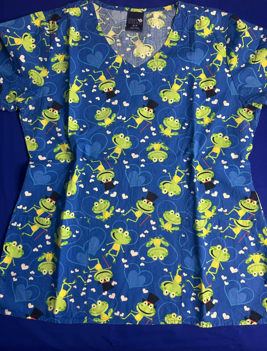 Delantal azul rey talla S