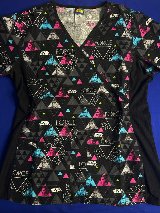 Delantal negro starwars talla S