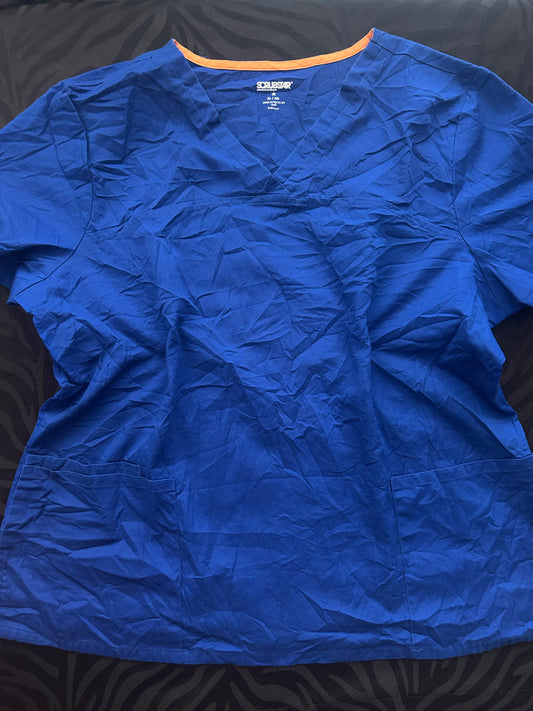 Delantal azul rey talla XL