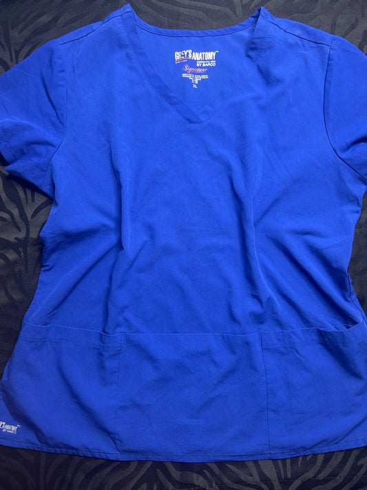 Delantal azul rey talla XL