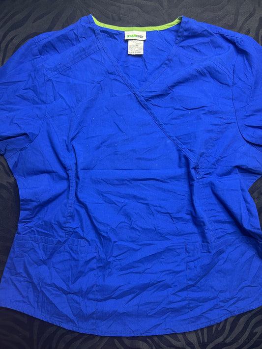 Delantal azul rey talla XL
