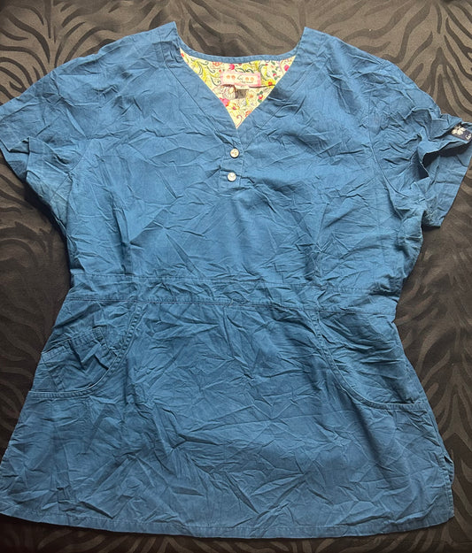 Delantal petróleo koi talla XL