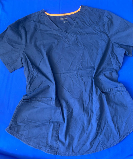 Delantal azul marino talla L