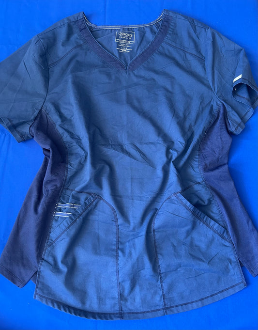 Delantal azul marino Cherokee talla L