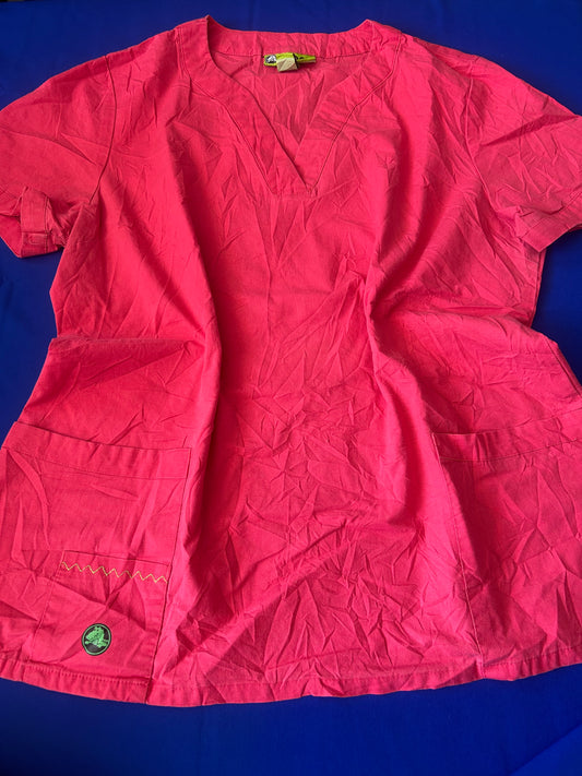 Delantal rosado talla L