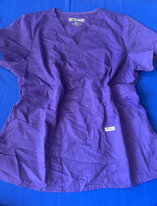 Delantal morado talla L