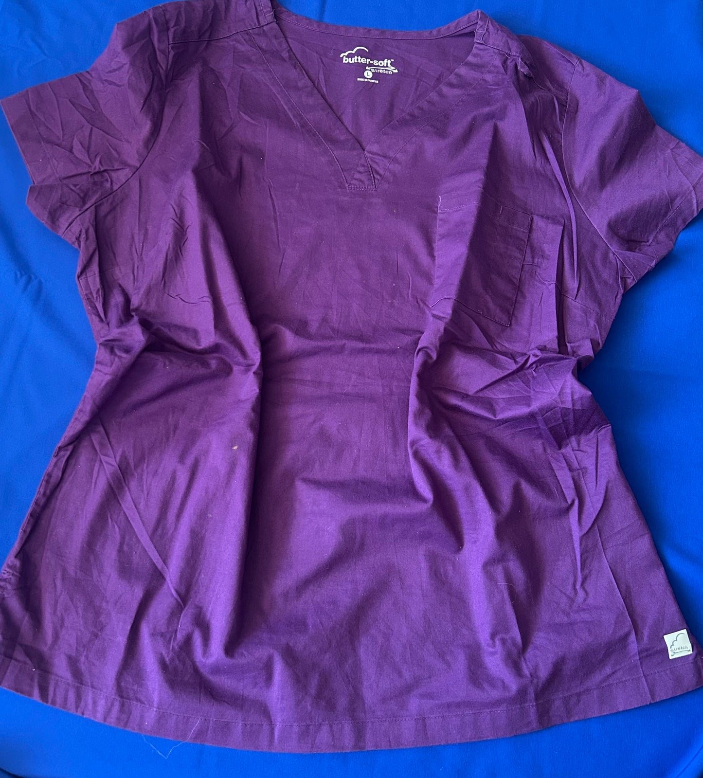 Delantal morado talla L