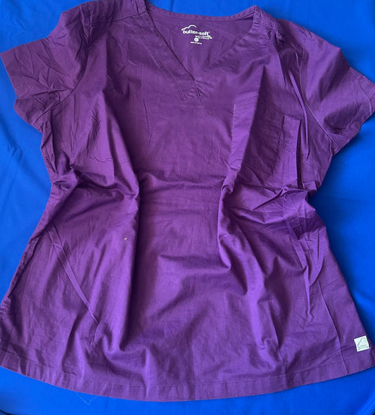 Delantal morado talla L