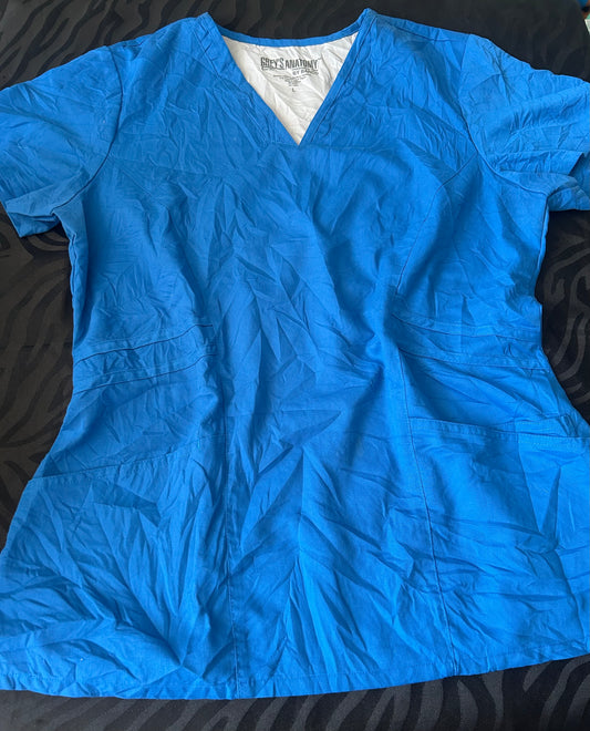 Delantal azul rey talla L