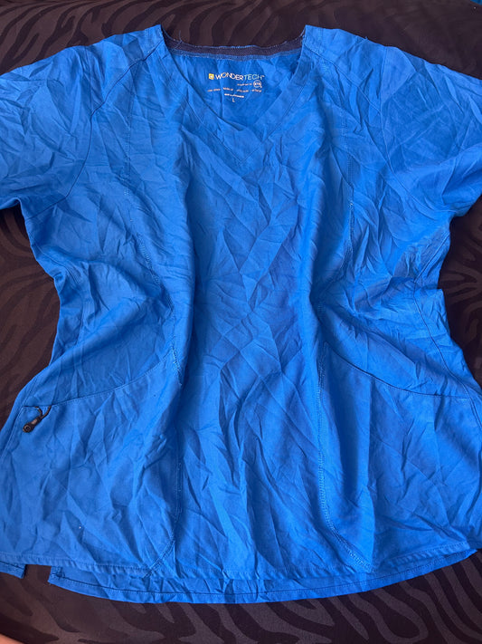 Delantal azul rey talla L