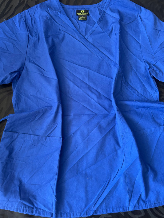 Delantal azul rey talla L