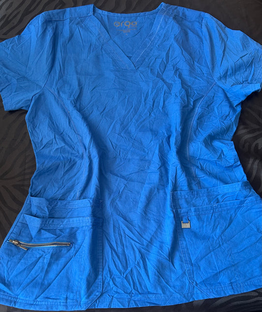 Delantal azul rey talla L