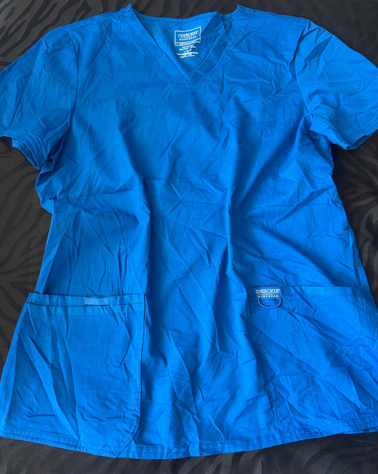 Delantal azul rey Cherokee talla L