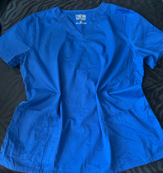 Delantal azul rey cherokee talla L